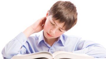 boy with book