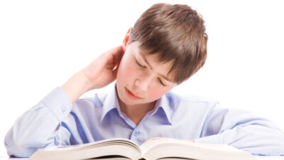 boy with book